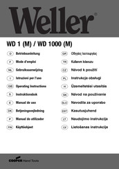 Weller WD 1000 M Mode D'emploi
