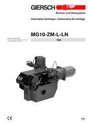 GIERSCH MG10-ZM-L-LN Instructions De Montage