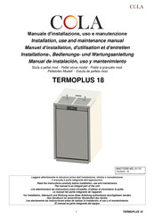 Cola TERMOPLUS 18 Manuel D'installation, D'utilisation Et D'entretien