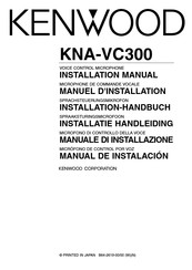 Kenwood KNA-VC300 Manuel D'installation