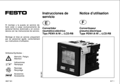 Festo PENV-A-W- -LCD-RB Série Notice D'utilisation