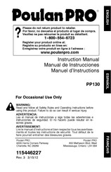 Poulan Pro PP130 Manuel D'instructions