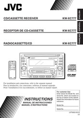 JVC KW-XC777 Manuel D'instructions
