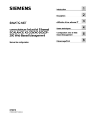 Siemens SCALANCE XB-200 Manuel De Configuration