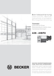 Becker A 35 Instructions D'utilisation