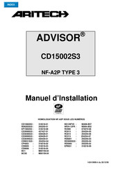 Aritech ADVISOR CD15002S3 Manuel D'installation