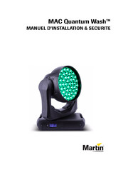 Harman Martin MAC Quantum Wash Manuel D'installation Et Securite
