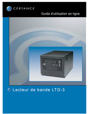 Certance LTO-3 Guide D'utilisation