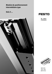 Festo SLG-Z-Série Notice D'utilisation