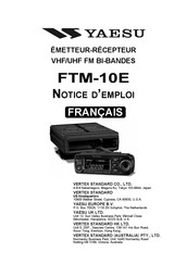 Yaesu FTM-10E Notice D'emploi