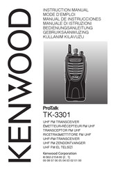 Kenwood ProTalk TK-3301 Mode D'emploi