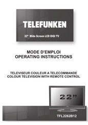 Telefunken TFL2262B12 Mode D'emploi