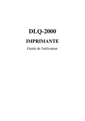 Epson DLQ-2000 Guide De L'utilisateur