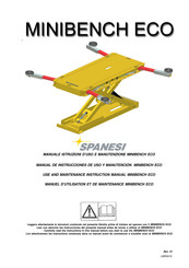 spanesi Minibench ECO Manuel D'utilisation