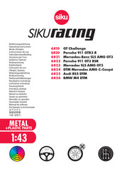 Siku RACING 6810 GT Challenge Mode D'emploi