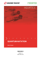 Swiss Timing Quantum Aquatics Mode D'emploi