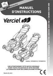 VERCIEL GY480SM-H1 Manuel D'instructions