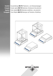 Mettler Toledo MS-TS Guide Rapide