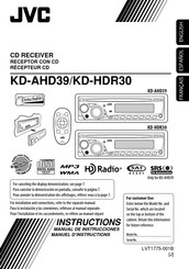 JVC KD-HDR30 Manuel D'instructions