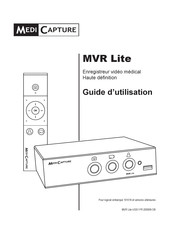 Medi Capture MVR Lite Guide D'utilisation