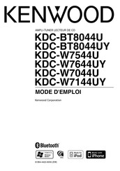 Kenwood KDC-BT8044U Mode D'emploi