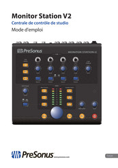 PRESONUS Monitor Station V2 Mode D'emploi