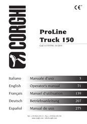 Corghi ProLine Truck 150 Manuel D'utilisation