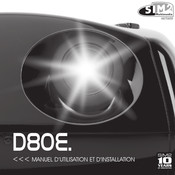 Sim2 Multimedia D80 Manuel D'utilisation