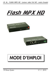 waves system Flash MPX HD Mode D'emploi
