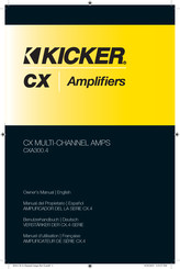 Kicker CX 4 Série Manuel D'utilisation