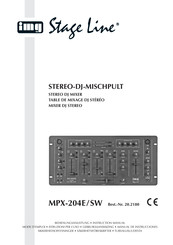 IMG STAGELINE MPX-204E/SW Mode D'emploi