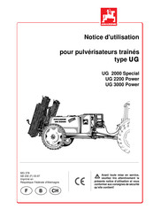 Amazone UG 3000 Power Notice D'utilisation