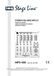 IMG STAGELINE MPX-480 Mode D'emploi