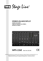 IMG STAGELINE MPX-226E Mode D'emploi