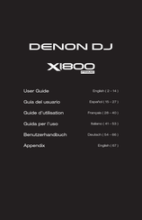 Denon DJ X1800 PRIME Guide D'utilisation