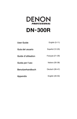 Denon Professional DN-300R Guide D'utilisation