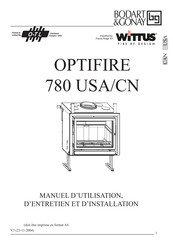 Bodart & Gonay OPTIFIRE 780 Manuel D'utilisation, D'entretien Et D'installation