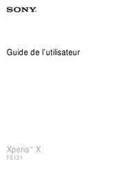 Sony F5121 Guide De L'utilisateur