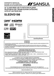 Sansui SLEDVD198 Guide D'utilisation