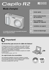 Ricoh Caplio R2 Mode D'emploi