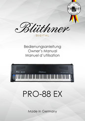 bluthner PRO-88 EX Manuel D'utilisation