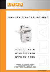 Utax CD 1116 Manuel D'instructions