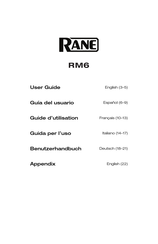 Rane RM6 Guide D'utilisation