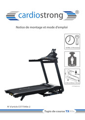 CARDIOSTRONG CST-TX40e-2 Notice De Montage Et Mode D'emploi