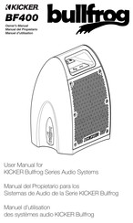 Kicker Bullfrog BF400 Manuel D'utilisation