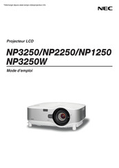 NEC NP2250 Mode D'emploi
