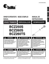RedMax BCZ250S Mode D'emploi
