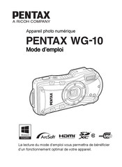 Pentax WG-10 Mode D'emploi