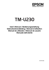 Epson TM-U230 Manuel D'utilisation