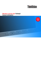 Lenovo ThinkVision T2224pD Guide D'utilisation